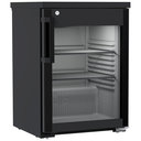 Pult alatti üvegajtós hűtőszekrény, festett fekete, 127/98 literes - MRTve 1511/744