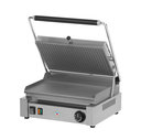 Kontakt grill sütő, elektromos, alul sima felül bordázott 365x240mm méretű sütőfelülettel