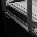 Sík üveges ventilációs hűtésű süteményespult 1805x774x1381 mm