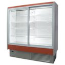 Tolóajtós hűtő faliregál beépített aggregátorral 2570x620x2020mm "BARI R-B-DR"