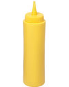 Műanyag szószos flakon, 3,5 dl-es - sárga