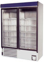 Hűtőszekrény nyíló üvegajtóval, alsó aggregátoros, statikus hűtéssel, 1385 literes
