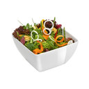 Melamin salátás tál, négyzetes alakú, 270x270x105mm
