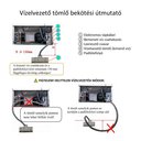 Jégkocka készítő gép, vízhűtéses, 22kg/24h, 6 kg tárolókapacitás (14 gr)