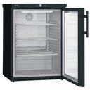 Pult alatti hűtőszekrény, üvegajtós fekete, 141/130 literes - FKUv 1613 var.744