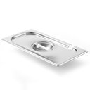 GN 1/3 Fedő kanálkivágással, rozsdamentes acél "Kitchen" széria