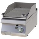 Gázüzemű asztali lávaköves grill 7,5kW, 400mm